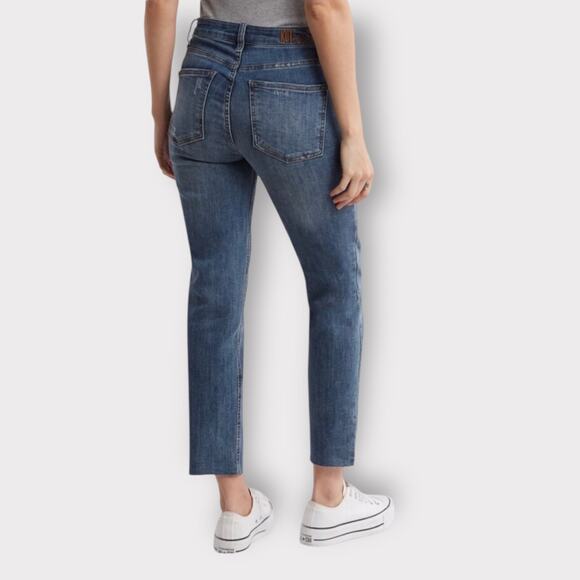 Kut From The Kloth RENA HIGH RISE STRAIGHT LEG RAW HEM WOMENS SIZE 10 - Picture 1 of 6